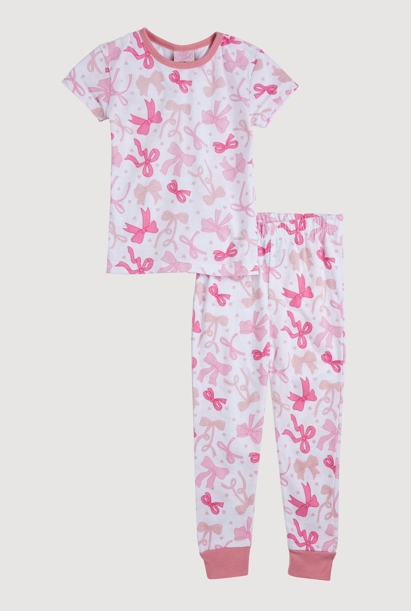 Little Girls Graphic Print Pajama Tee and Pants