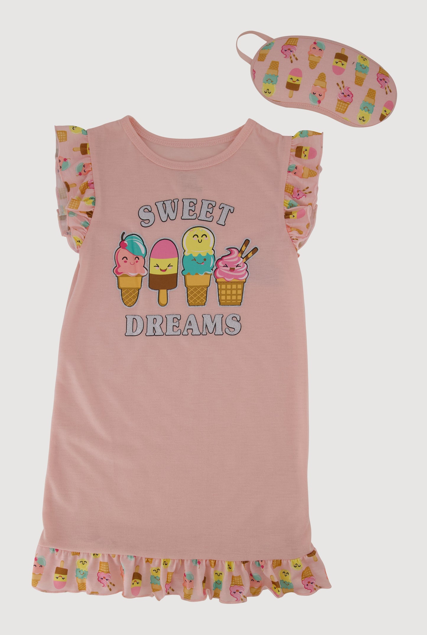 Girls Sweet Dreams Nightgown with Sleep Mask