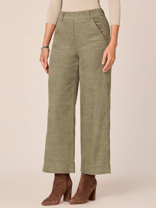 Ableisure Skyrise Side Panel Pull On Wide Leg Glider Petite Pants