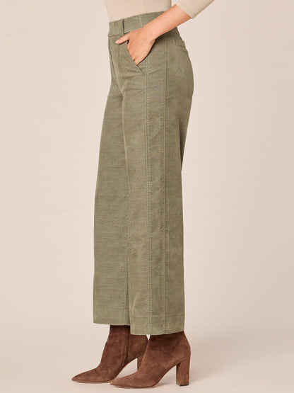 Ableisure Skyrise Side Panel Wide Leg Pants with Pull On Waist