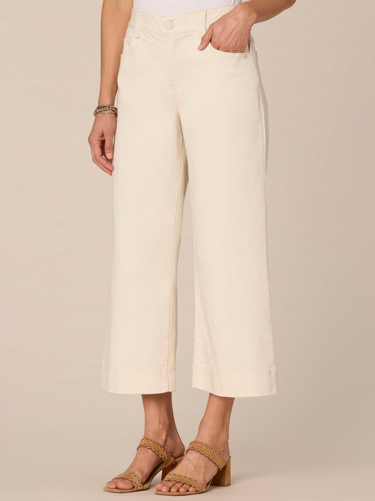 Absolution High Rise Cropped Wide Leg Jeans