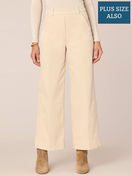 Ableisure Skyrise Wide Leg Glider Plus Size Pants with Side Panels
